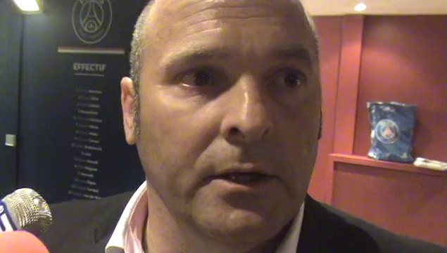 Pascal Dupraz revient en zone mixte sur la défaite d'Evian Thonon Gaillard face au PSG (1-0)