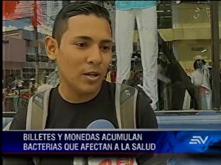 Los billetes pueden tener más bacterias que un inodoro