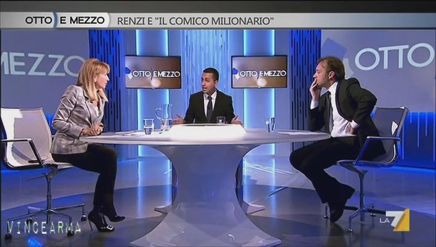 23.04.2014 otto e mezzo (La 7) Luigi Di Maio (M5S) Asfalta Matteo Richetti (PD) 1