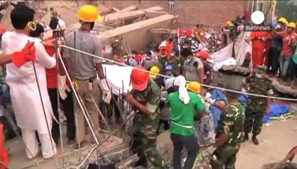 Protests mark the first anniversary of the Bangladesh clothing factory tragedy