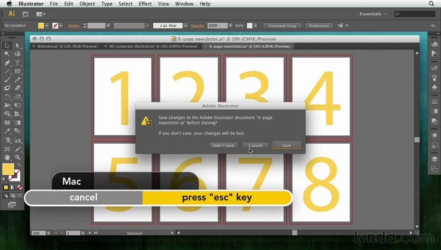 1-7 Closing all open documents