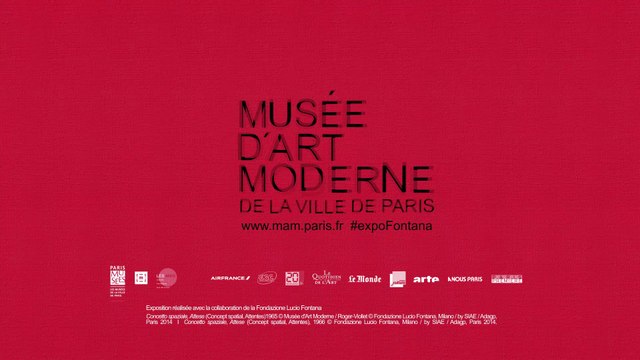 Teaser de l'exposition Lucio Fontana au Musée d'Art moderne de la Ville de Paris