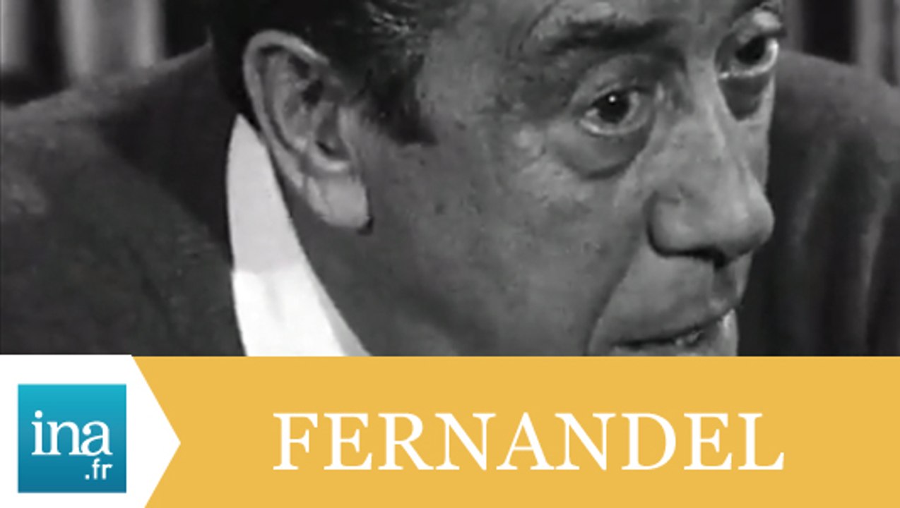 Fernandel "Bourvil m'a touché" - Archive INA