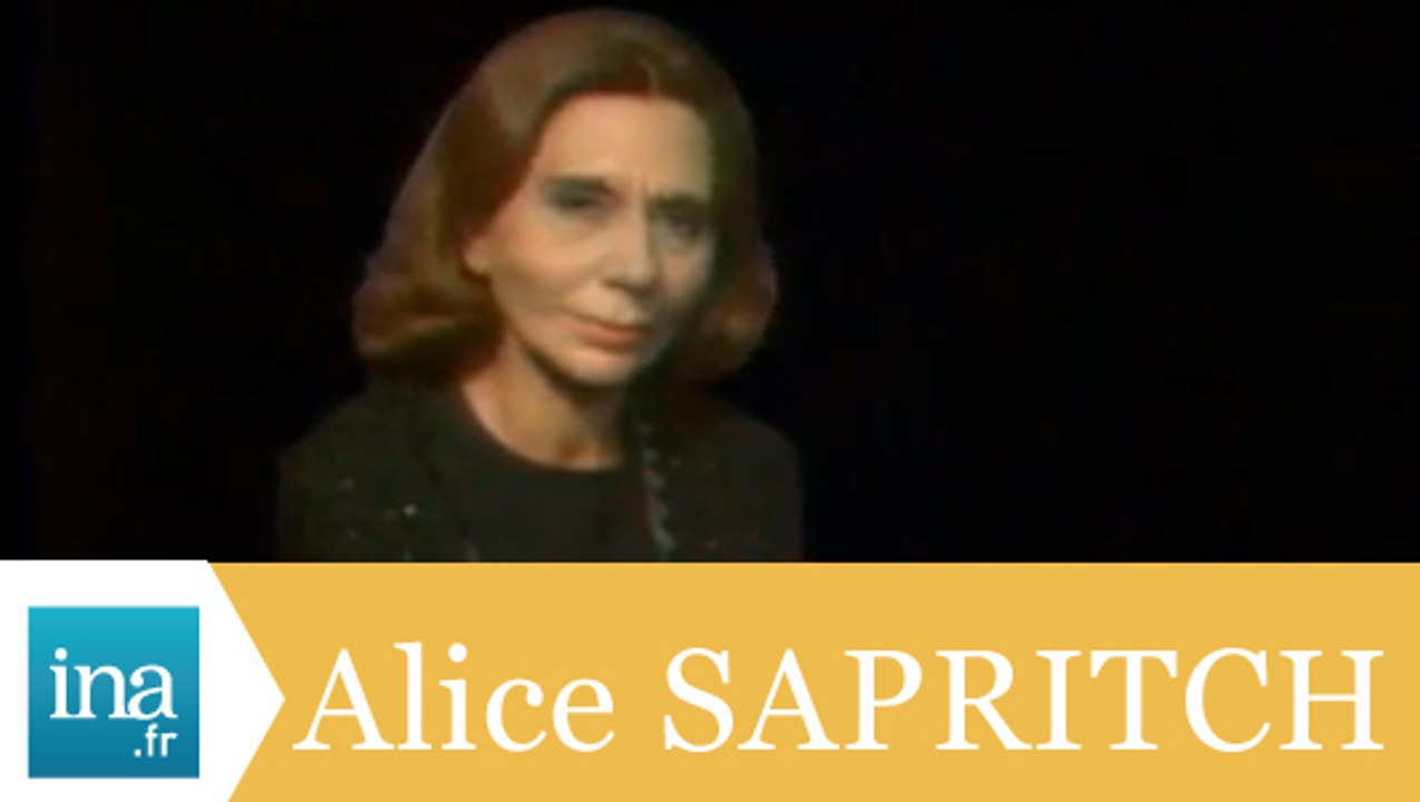 Alice Sapritch "Tu me demandes si je suis heureuse" - Archive INA