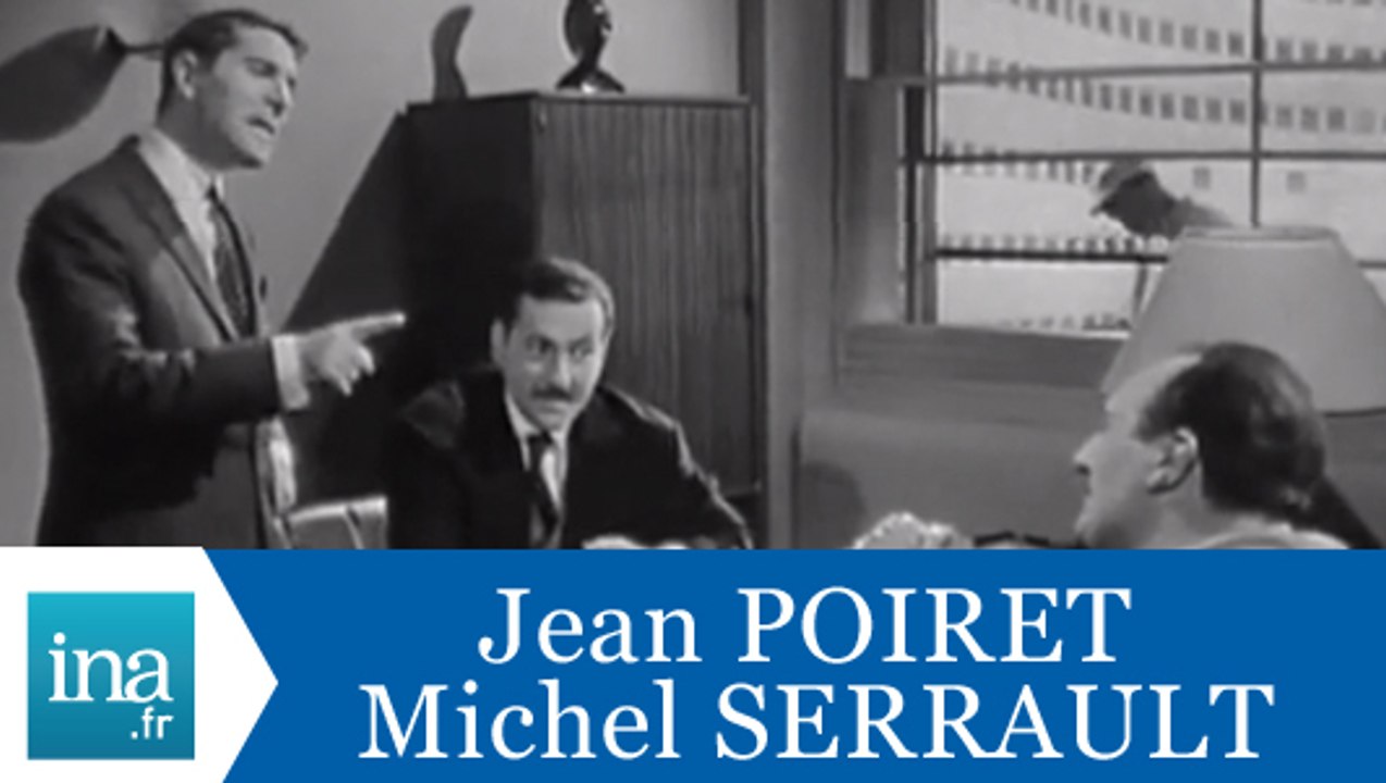 Jean Poiret et Michel Serrault "Les feuilletons à la télévision" - Archive INA