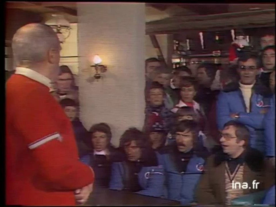 Chant pyrénéen par les moniteurs de ski de Gourette