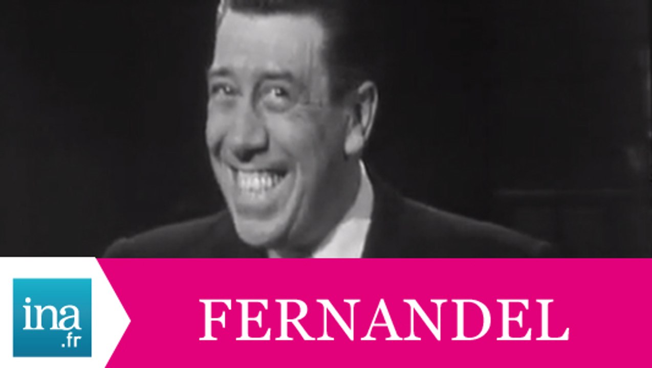 Fernandel  "Les moustaches de Thomas" (live officiel) - Archive INA
