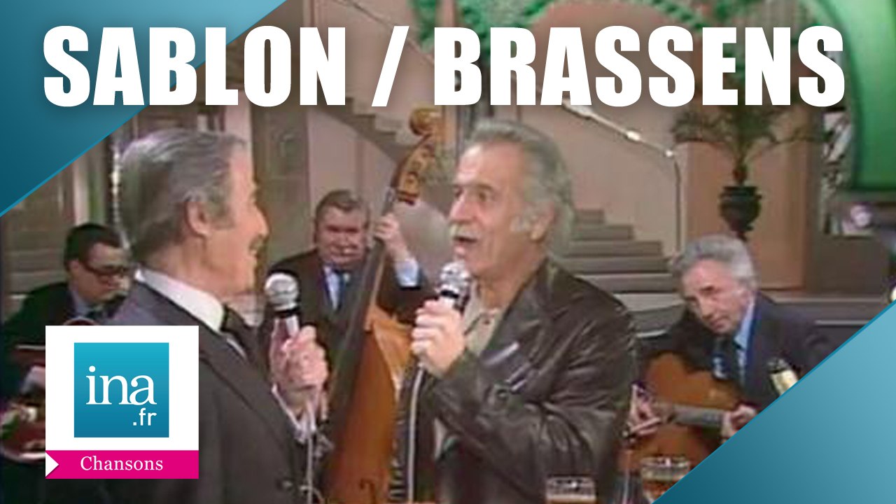 Jean Sablon et Georges Brassens "Cette chanson est pour vous, Madame" (live officiel) | Archive INA