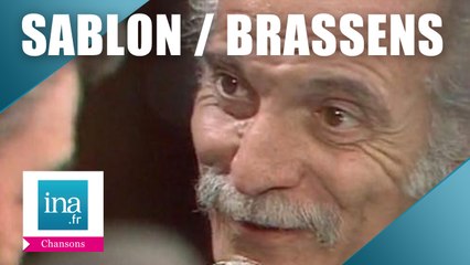 Jean Sablon et Georges Brassens "La chanson des rues" (live officiel) | Archive INA