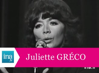 Juliette GRECO "On oublie rien" (live officiel) - Archive INA