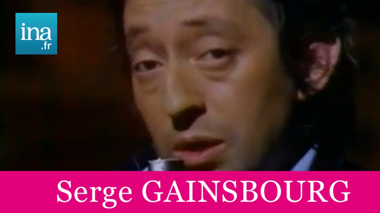 Serge GAINSBOURG "Je suis venu te dire que je m'en vais" (live offciel) - Archive INA