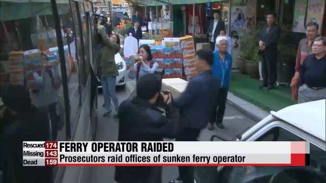 Prosecutors raid offices of sunken ferry operator