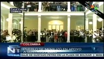 Pueblo bogotano celebra restitución de alcalde Petro