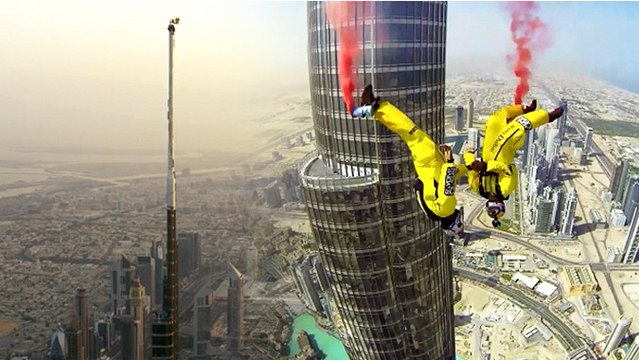 Daredevil Duo Breaks World Record With Base Jump Off Burj Khalifa