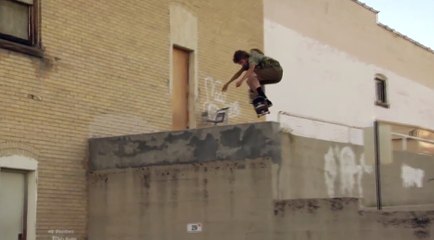 Magnified massive drop by Taylor Kirby - Skateboarding