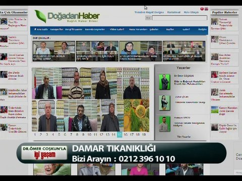 DR ÖMER COŞKUN DAMAR TIKANIKLIĞI HASTALIĞINI ANLATIYOR.