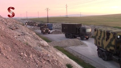 Türk tanklarının Suriye'ye girdiği o anlar