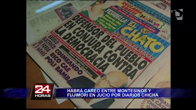 Caso Diarios chicha: Fujimori y Montesinos se verán las caras