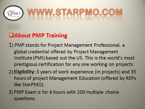 pmp Certification training in hyderabad | Starpmo.com