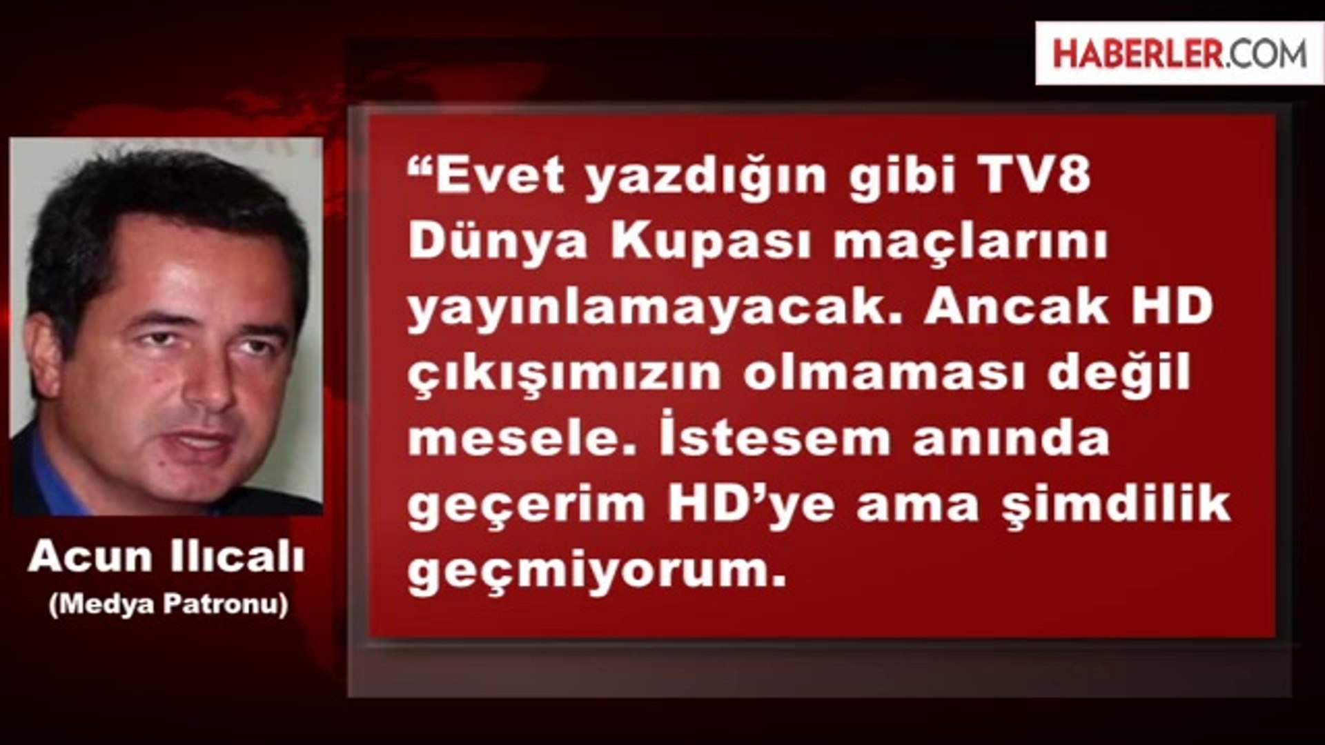 ⁣Acun Ilıcalı: Dünya Kupası Maçları Çok Pahalı
