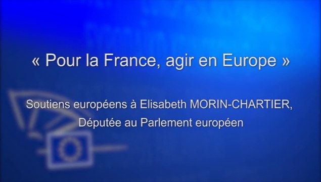 Européennes 2014_Messages de soutien à Elisabeth Morin-Chartier