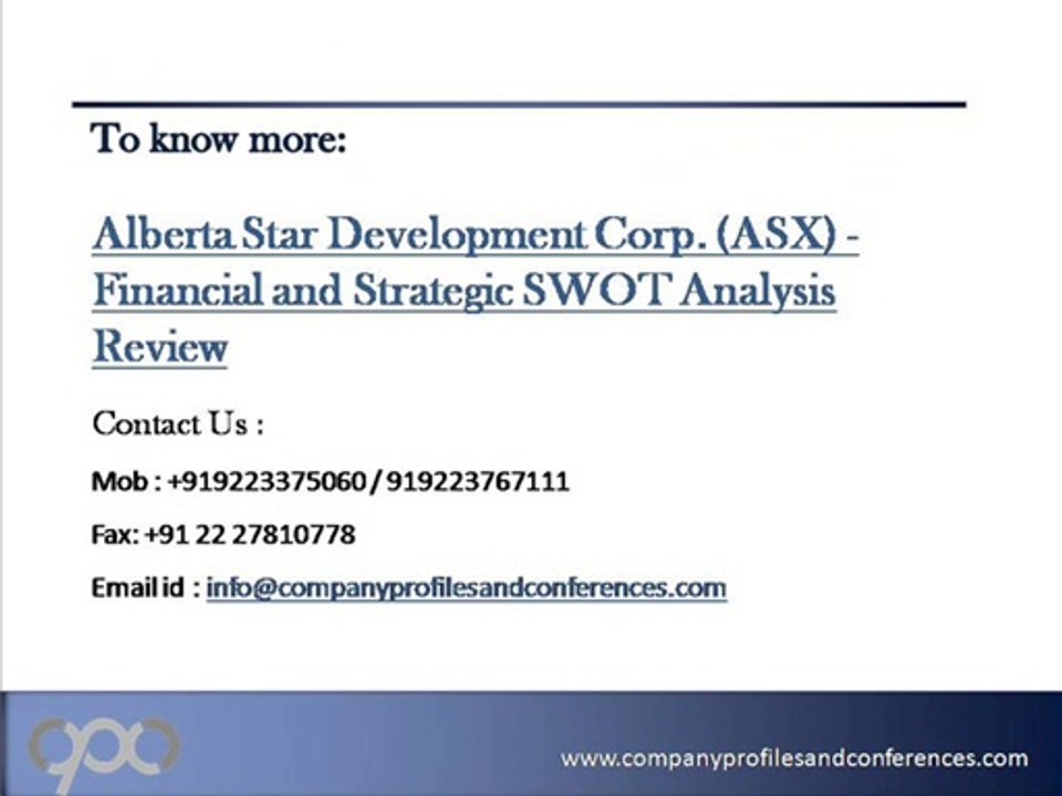 Alberta Star Development Corp. (ASX)