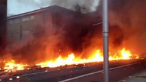 London helicopter crash: two dead, two buildings set fire