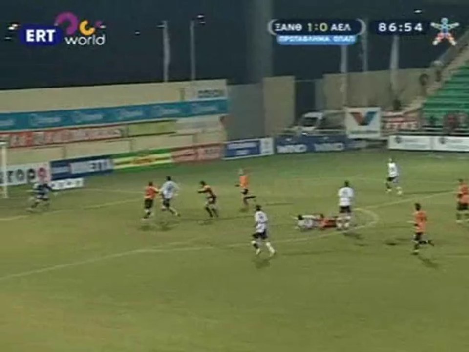 18η Ξάνθη-ΑΕΛ 1-1 2008-09 Το γκολ της ΑΕΛ (Ιγκλέσιας)