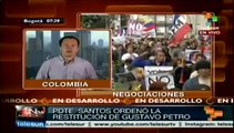 Restitución de alcalde Petro genera Multiples reacciones en Colombia