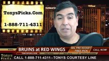 NHL Game 4 Pick Prediction Detroit Red Wings vs. Boston Bruins Odds Playoff Preview 4-24-2014