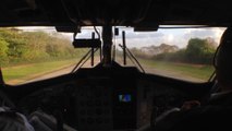 Twinotter approach and landing in spectacular Tortuguero airfield