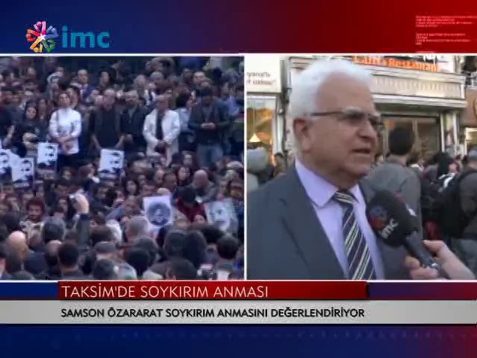 Taksim'de Ermeni Soykırımı anması