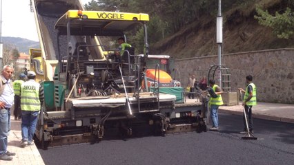 Kızılcahamam'a asfalt çalışması başladı