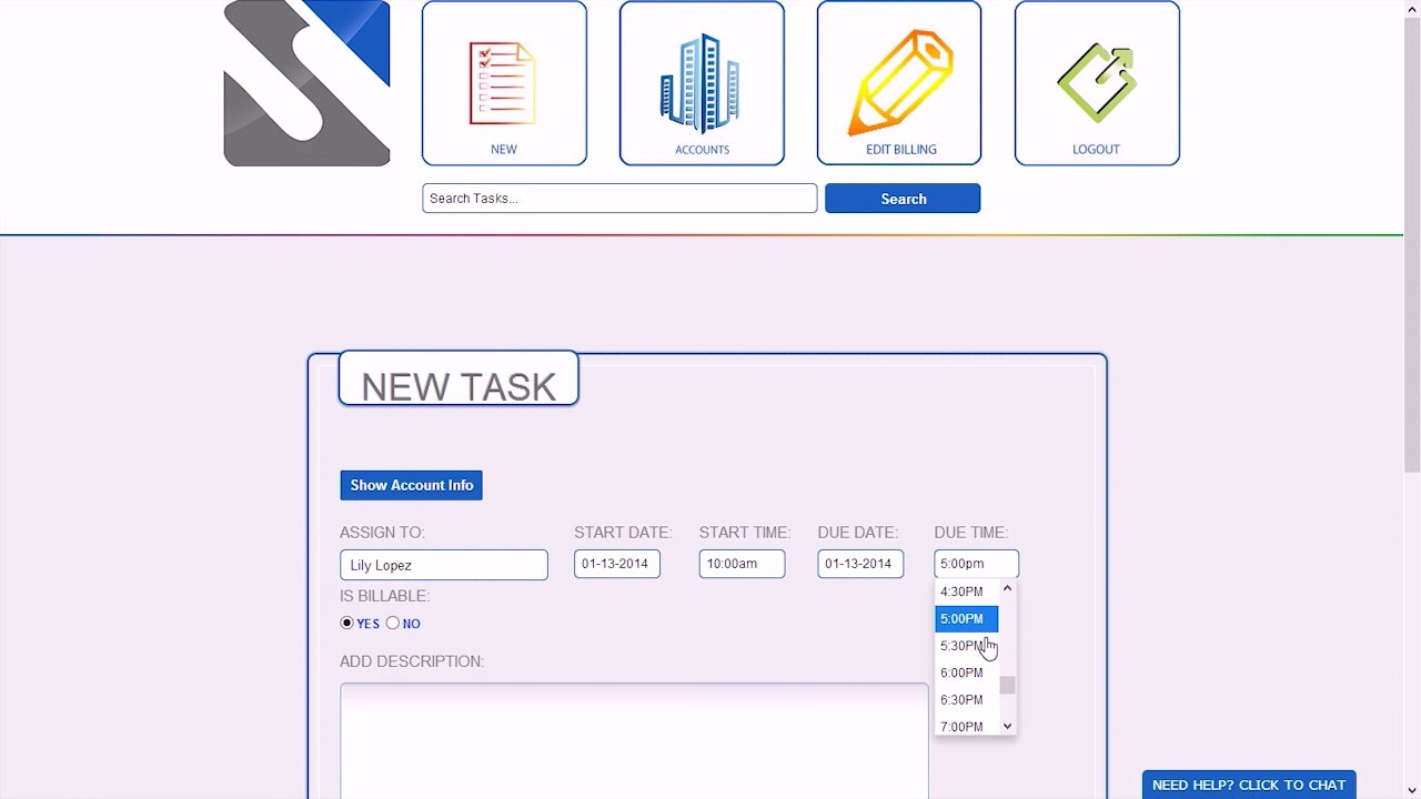 How to Create a Task Using the SQRES Web Based Task Manager