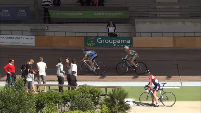 Piste Hyères 22 avril 2014 Match Vitesse minimes Série 1