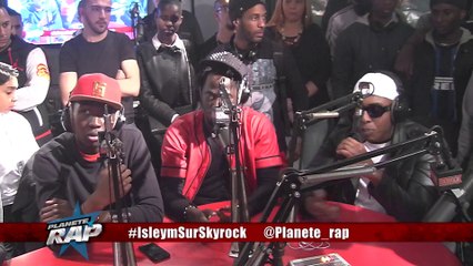 Isleym en freestyle avec Fababy, Sultan, Still Fresh et S.pri Noir en live dans Planète Rap