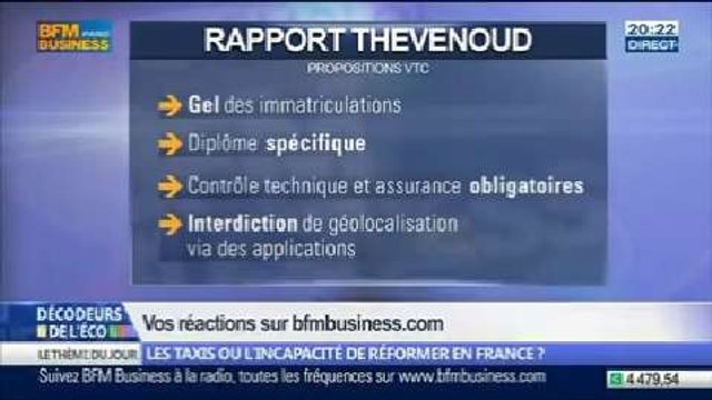 La guerre des taxis relève-t-elle l'incapacité de réformer en France ?, dans Les Décodeurs de l'éco - 24/04 5/5