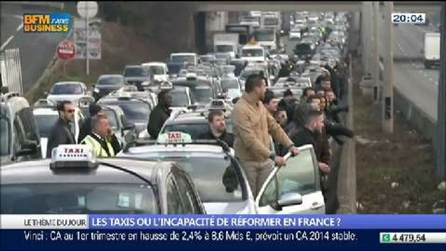 La guerre des taxis relève-t-elle l'incapacité de réformer en France ?, dans Les Décodeurs de l'éco - 24/04 4/5