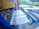 Manufacturing Metal Roofing Panels On A Rollformer Filmed With GoPro (Low)