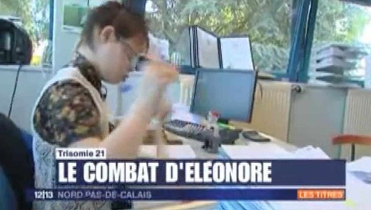 Eléonore Laloux au travail, France 3 Nord-Pas-de-Calais