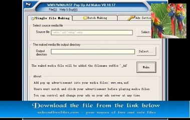 WMV WMA ASF Pop Up Ad Maker 8.10.17 Full Version with Crack Download