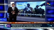 Ucrania exige a Rusia el repliegue de sus tropas en frontera común