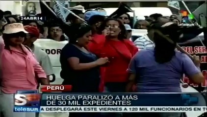 Poder Judicial de Perú cumple un mes en huelga indefinida