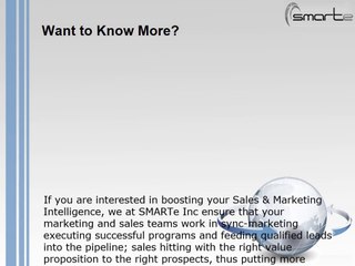 How to reach out to your target market through Competitive user-base Intelligence :: SMARTe Inc.