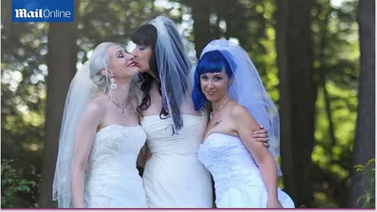 'Married' Lesbian Threesome Expecting Baby Together in July