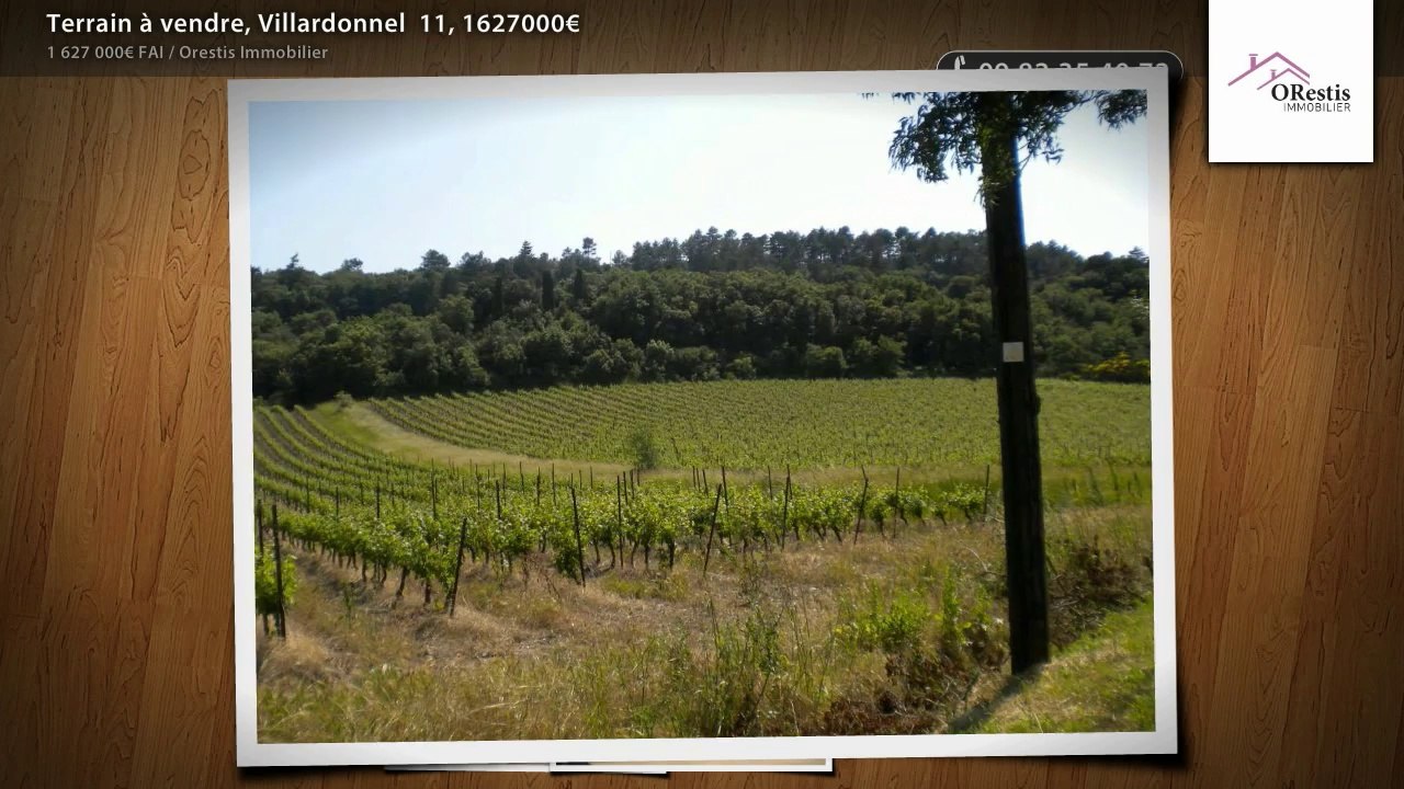 Terrain à vendre, Villardonnel  11, 1627000€