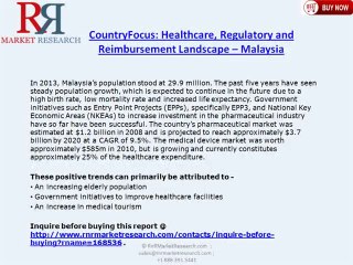 Malaysia Healthcare Industry, Regulatory and Reimbursement Landscape