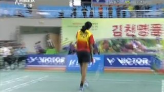 Badminton Asia 2014: Busanan VS V.Sindhu Set1
