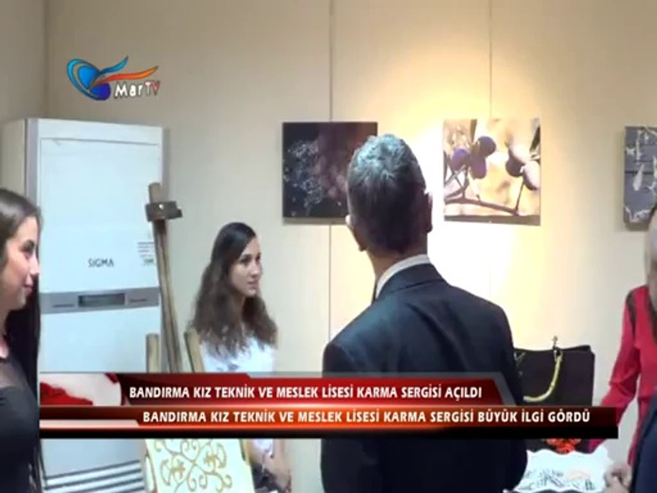 BANDIRMA KIZ TEKNİK VE MESLEK LİSESİ KARMA SERGİSİ AÇILDI