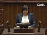 Poseł Monika Wielichowska - Wystąpienie z dnia 23 kwietnia 2014 roku.